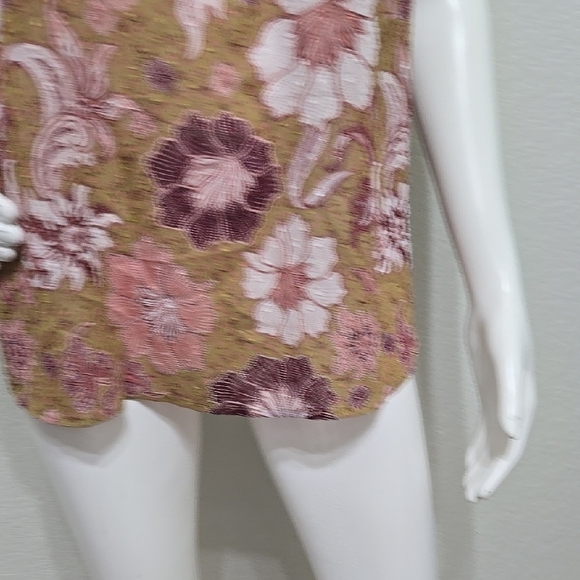 Joie Floral Keyhole Tie Neck Top Size L - Picture 7 of 13